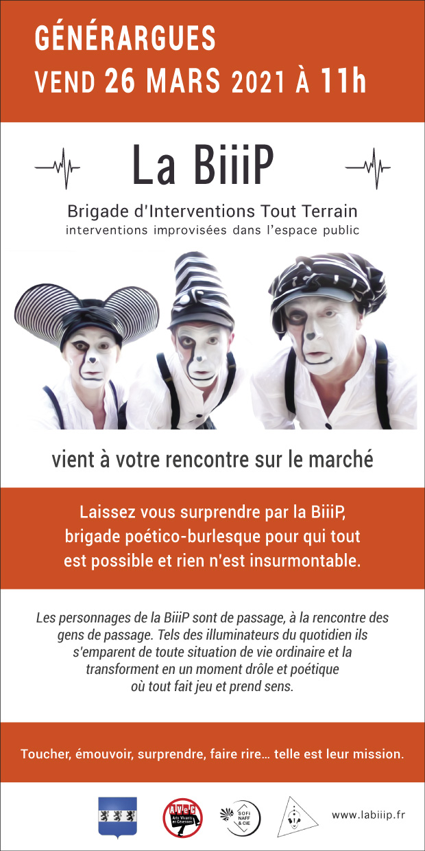 BiiiP-Mars2021__Generargues Intervention de la BiiiP - Impromptus en rue pour public non convié